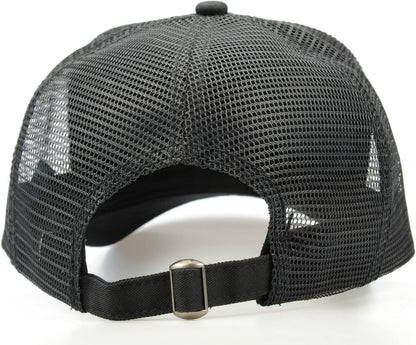 Oversize XXL Mesh Trucker Hat Big Head Hats for Men High Crown Baseball Cap Breathable Dad Hat Adjustable 23.6"-25.6"