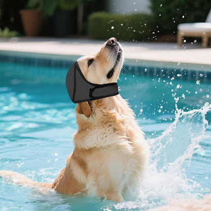 Dog Swimming Cap, Waterproof Ear Protection for Small, Medium & Large Dogs, Soft Comfortable Swim Hat for Baths, Pool and Beach Time (Grey, Large)