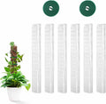 6 Pcs 24 Inch Plastic Moss Pole for Plants Monstera, Stackable for Indoor Work with Sphagnum Support Structure to Help Plants Grow Upwar
