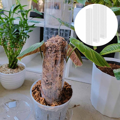 6 Pcs 24 Inch Plastic Moss Pole for Plants Monstera, Stackable for Indoor Work with Sphagnum Support Structure to Help Plants Grow Upwar
