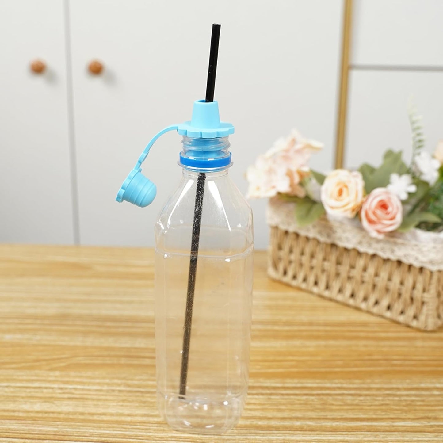 5 Pcs Silicone Bottle Spout Spill Proof Water Bottle Sippy Top Food-Grade Silicone Water Cap Portable Topper for Toddlers Kids and Adults Protects Kids Mouth...