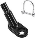 12mm Heavy Duty Steel Trailer Hitch Coupler with Safety Locking Pin for Kids and Pets, Fits QR and Solid Axles, Easy Installation, and Secure Bicycle Connector