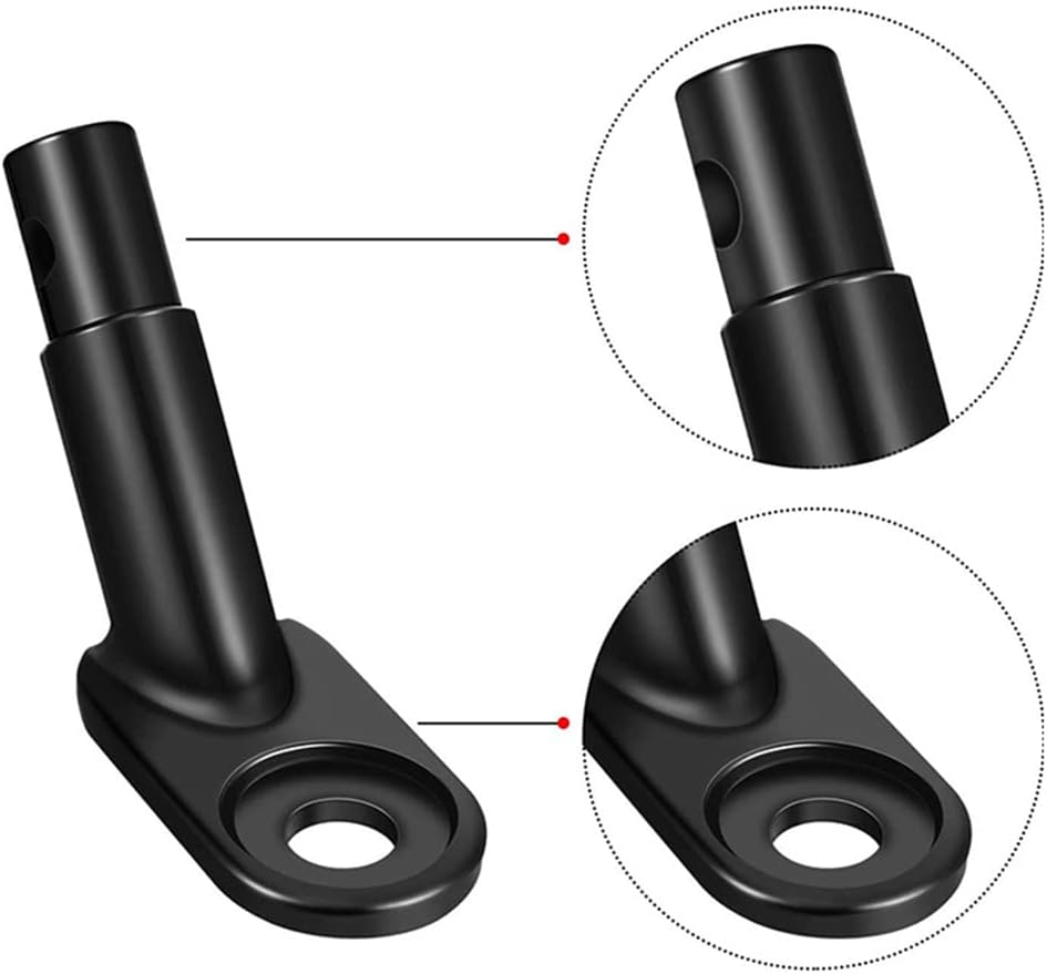 12mm Heavy Duty Steel Trailer Hitch Coupler with Safety Locking Pin for Kids and Pets, Fits QR and Solid Axles, Easy Installation, and Secure Bicycle Connector