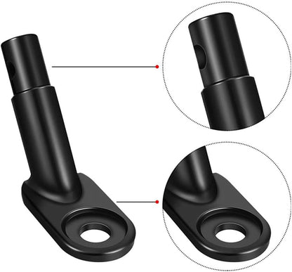 12mm Heavy Duty Steel Trailer Hitch Coupler with Safety Locking Pin for Kids and Pets, Fits QR and Solid Axles, Easy Installation, and Secure Bicycle Connector