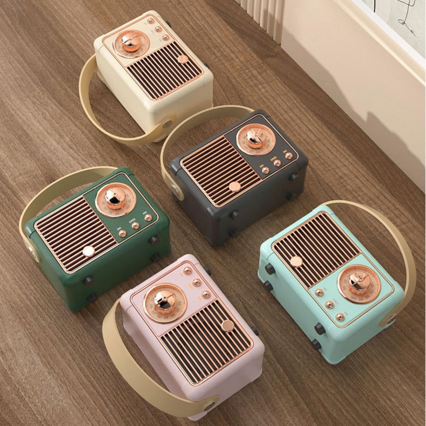 HM11 Vintage Speaker with, 5.0, USB Charging, 3W Output, 2-4 Hours Playback