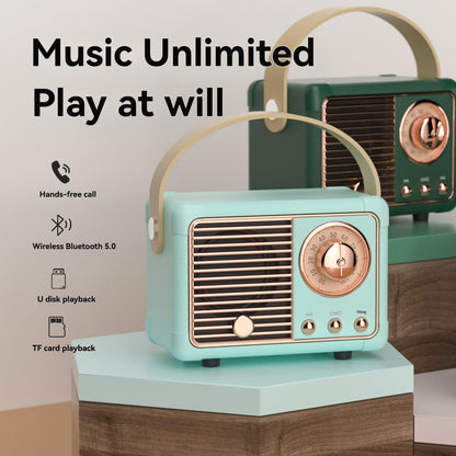 HM11 Vintage Speaker with, 5.0, USB Charging, 3W Output, 2-4 Hours Playback