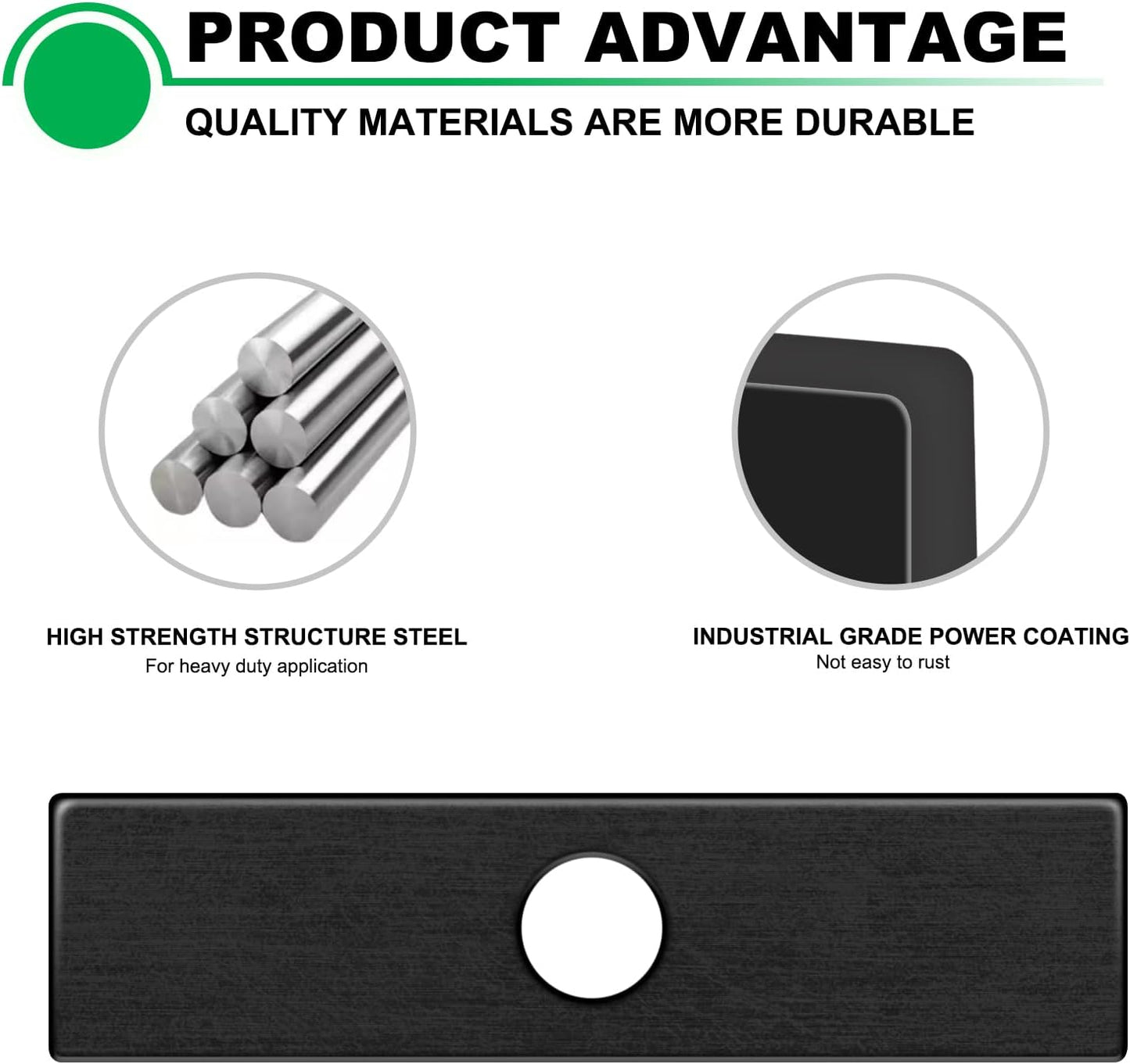 6Pack Edger Blades 8X2 Hole Diameter 1" Eco Edger Blade Replacement Compatible with Echo 720-237-001, Maruyama 216062. Green Machine 237001