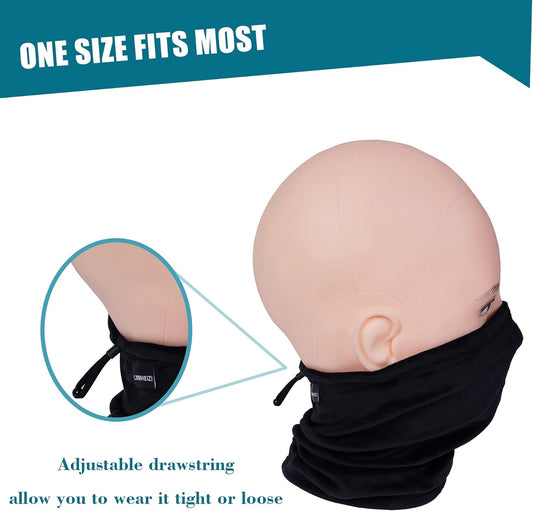 2 Pack Kids Neck Warmer Winter Fleece Gators Cold Weather Face Mask for Boys Girls Youth Neck Gaiter