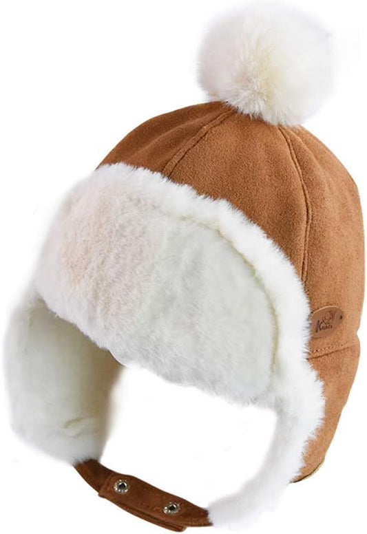 Baby Boys Hat Winter Fleece Cap for Toddlers Newborns 6 Months-2 Years Old
