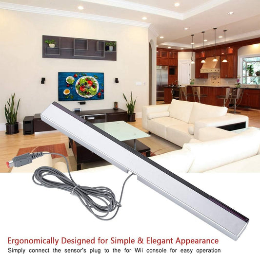Wii Sensor Bar, Wired Infrared Sensor Bar IR Signal Ray Sensor Bar for Nintendo Wii and Wii U Console