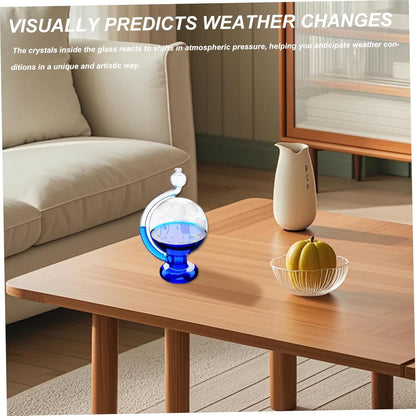 Storm Glass Weather Predictor, Visual Barometric Pressure Gauge, Portable Glass Barometers for The Home Office Desktop Decor Gifts