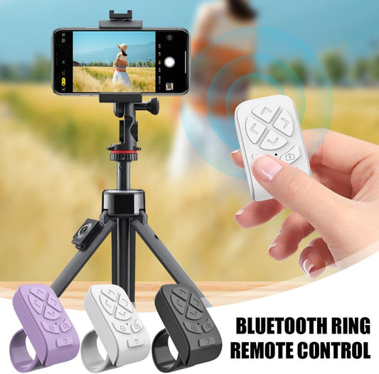 for TIK-Tok Remote Control Ring,Wireless Page Turner,Bluetooth Remote Control Ring Finger Scroller,Finger Clicker for Phone Scrolling, for Videos,Photos,Novels (Purple)