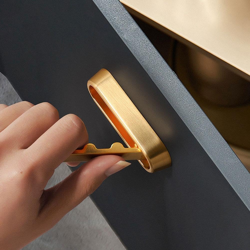 Folding Wall Hook, 2025 New Flip Down Hook Folding Heavy-Duty Coat Hooks Wall, Invisible Foldable Valet Hooks for Hanging Coats, Scarves, Hats, Bathrobes, Keys, Bags (Brown)