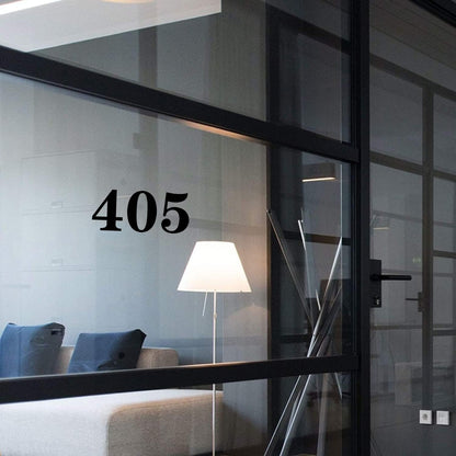 4 Inch Numbers Sticker, (0-9, 5 Sets) Modern Number Vinyl Waterproof Number Self Adhesive Sticker for Signs, Door, Cars, Trucks, Home, Business, Address Number (4 inch)