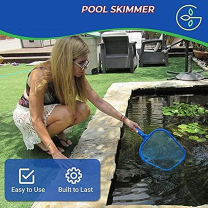 Pool Skimmer Net,Pool Net Pool Swimming Skimmer Net Ultra Fine Mesh Netting Bag Basket for Fast Cleaning of The Finest Debris,Hot Tubs,Ponds and Fountains (Pole Not Included)