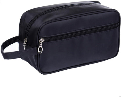 Toiletry Bag for Men,  Portable Travel Wash Bags, Water-Resistant Shaving Bag Gym Shower Bathroom Bag Dopp Kit Make Up Bag Toiletries Accessories Organizer (Black)
