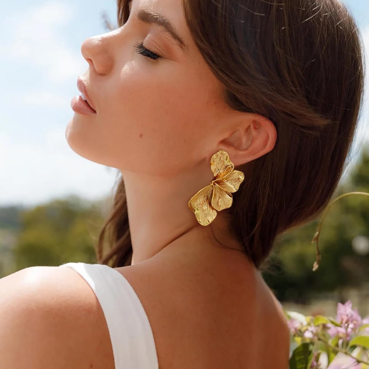 Gold Boho Ocean Earrings Shell Earrings Sea Shell Stud Earrings Beach Jewelry Gifts for Women