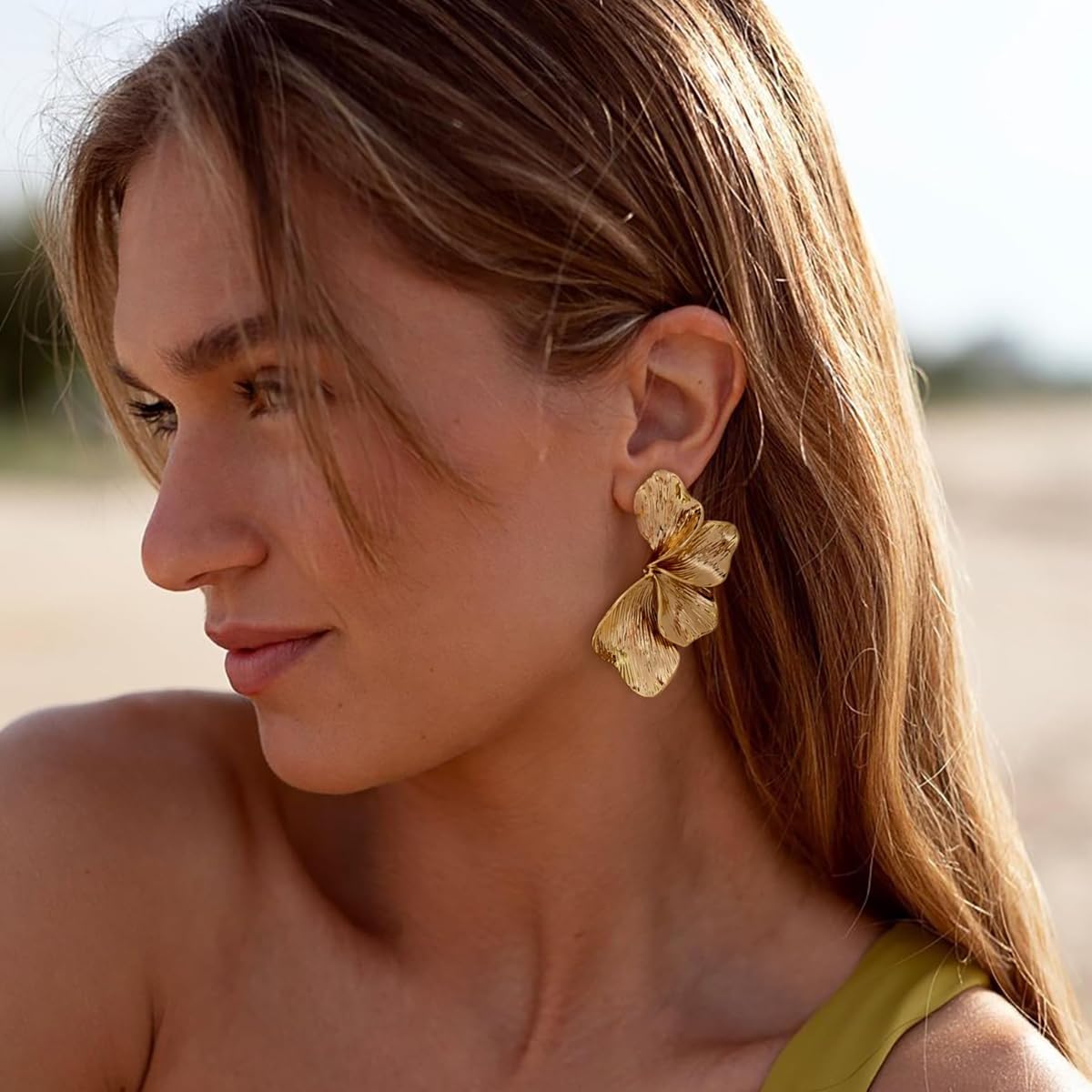 Gold Boho Ocean Earrings Shell Earrings Sea Shell Stud Earrings Beach Jewelry Gifts for Women