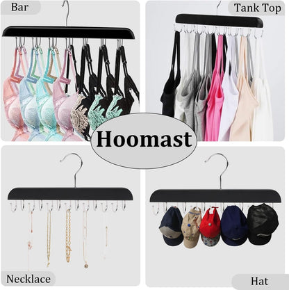 Belt Hanger Belt Organizer Tie Rack Tank Top Bra Hanger Tie Hanger Bra Organizer for Closet with 14 Hooks,Upgraded 360°Rotating,Space Saver for Underwear & Tie Storage 1pcs