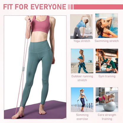 Resistance Bands with Handles, Arm Figure 8 Resistance Band, Pull Rope for Full,Body Workouts, Stretching Expand Bands for Back and Shoulder, Chest Expander, Fitness Elastic Bands for Women Men