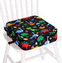 Toddler Booster Seat for Kitchen Chair, Non-slip Kids Dining Table Booster Seat with Adjustable Safer Straps, Portable Baby Eating Travel Camping Increasing Cushion