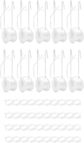 10 PCS Tomato Roller Hooks with String & 40 Clips, 49.2FT Twine Tomato Trellis Kit - Climbing Support for Tomato, Flower Vine, Greenhouse, Home Gardening (10 PCS)