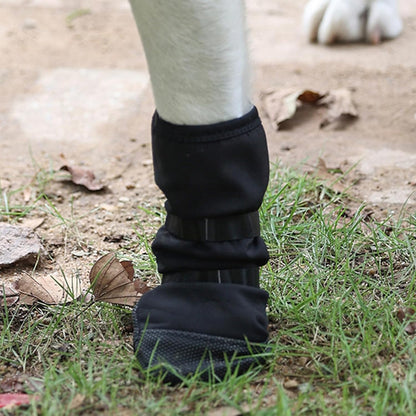 Dog Paw Wound Cover - Pet Waterproof Foot Covers | Claw Shoe Covers | Adjustable Dog Boots for Injured Paws | Breathable Four-Legged Claw Shoe Covers | Non-Slip Dog Injury Protection C