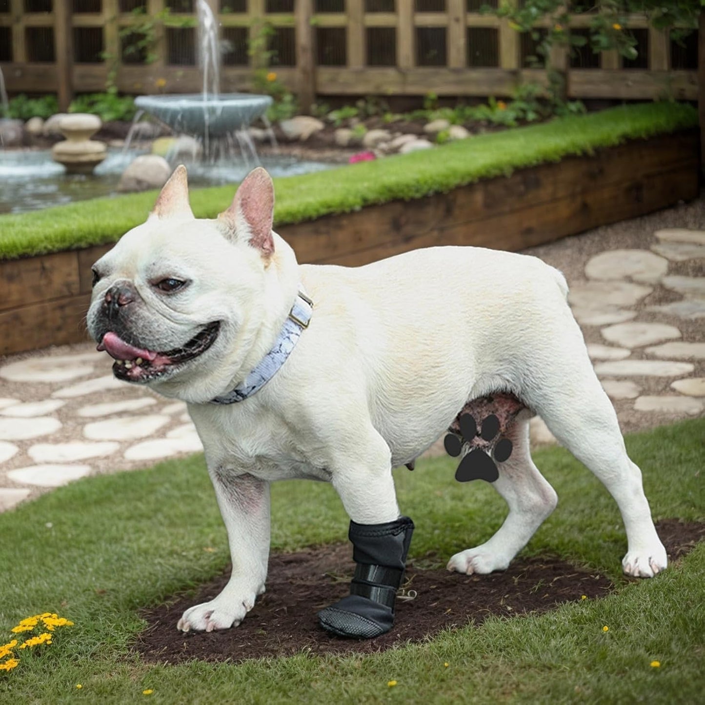 Dog Paw Wound Cover - Pet Waterproof Foot Covers | Claw Shoe Covers | Adjustable Dog Boots for Injured Paws | Breathable Four-Legged Claw Shoe Covers | Non-Slip Dog Injury Protection C