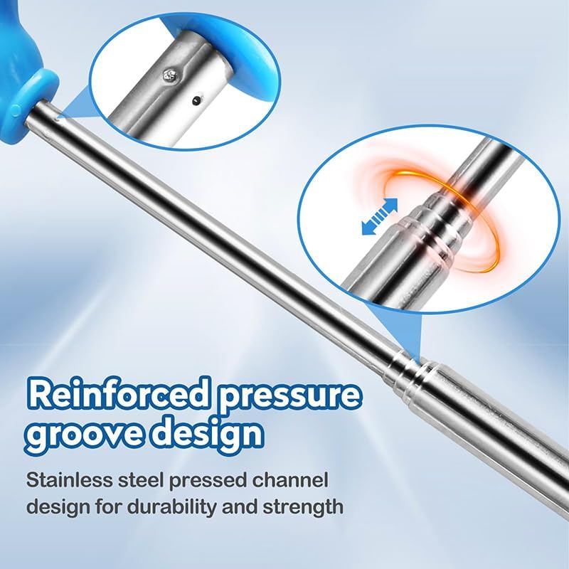 Retractable Reading Pointer Stick for Kids Teachers extendable lightweight durable Teaching tool for classroom presentations perfect for reading guidance Instruction (blue)