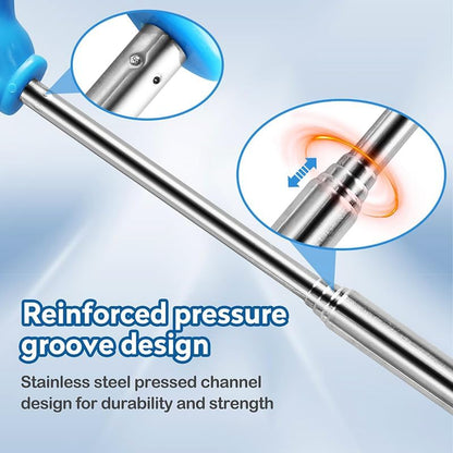 Retractable Reading Pointer Stick for Kids Teachers extendable lightweight durable Teaching tool for classroom presentations perfect for reading guidance Instruction (blue)