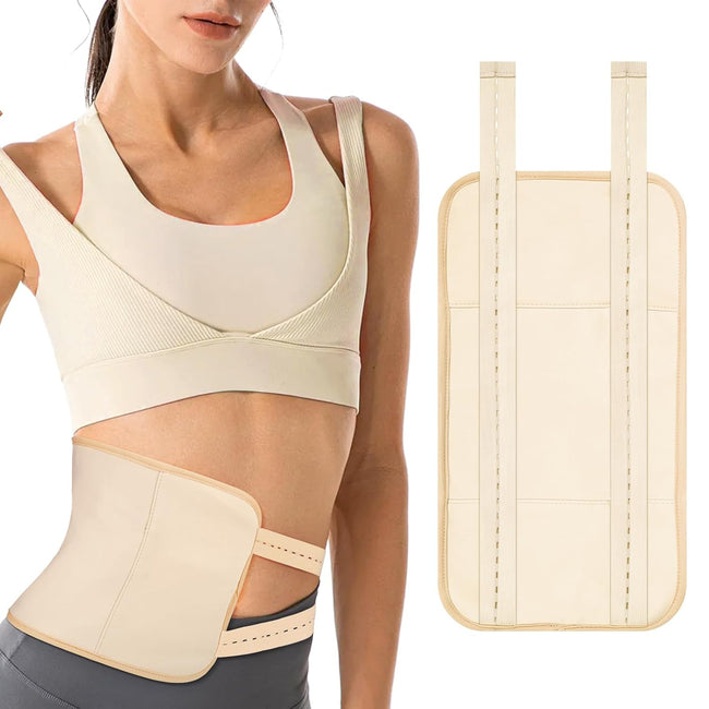 Castor Oil Pack, Adjustable Reusable for Liver Detox, Castor Oil Pack Wrap for Stomach Less Mess, Elastic Strap Bamboo Cotton Machine Washable Anti Leak 1pcs Hover Image