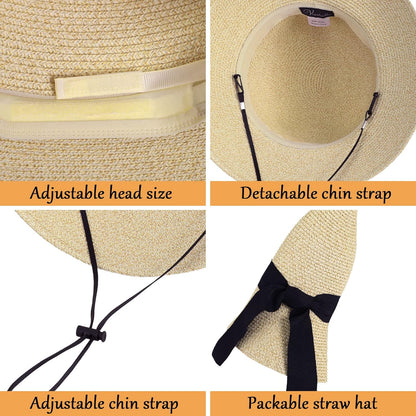 Women's Sun Hats UV Protection Large Wide Brim Hat Women Packable Sun Hat for Women Straw Hats