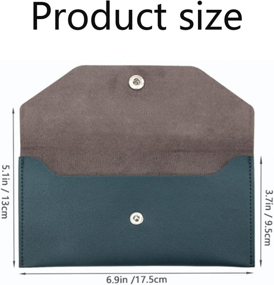 3PCS Leather Cash Envelope Wallet, Reusable Cash Envelope Wallet for Travel and Budgeting
