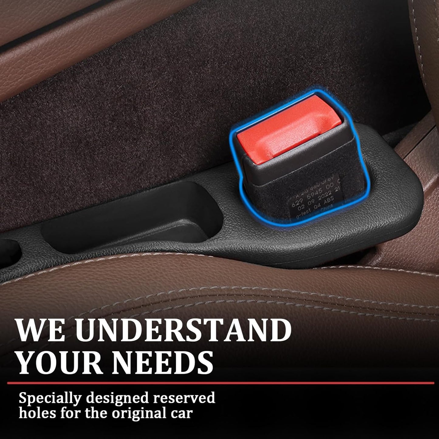 2PCS Car Seat Gap Filler Organizer with Car Storage Slot,Multi-Functional Car Gap Filler for Phone,Key,Coin in Car Organization And Anti-Drop,Universal Car Gap Filler Organizer for Cars