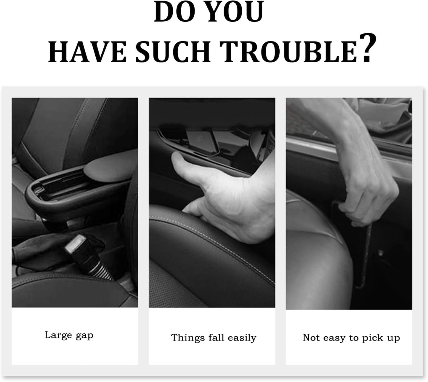 2PCS Car Seat Gap Filler Organizer with Car Storage Slot,Multi-Functional Car Gap Filler for Phone,Key,Coin in Car Organization And Anti-Drop,Universal Car Gap Filler Organizer for Cars