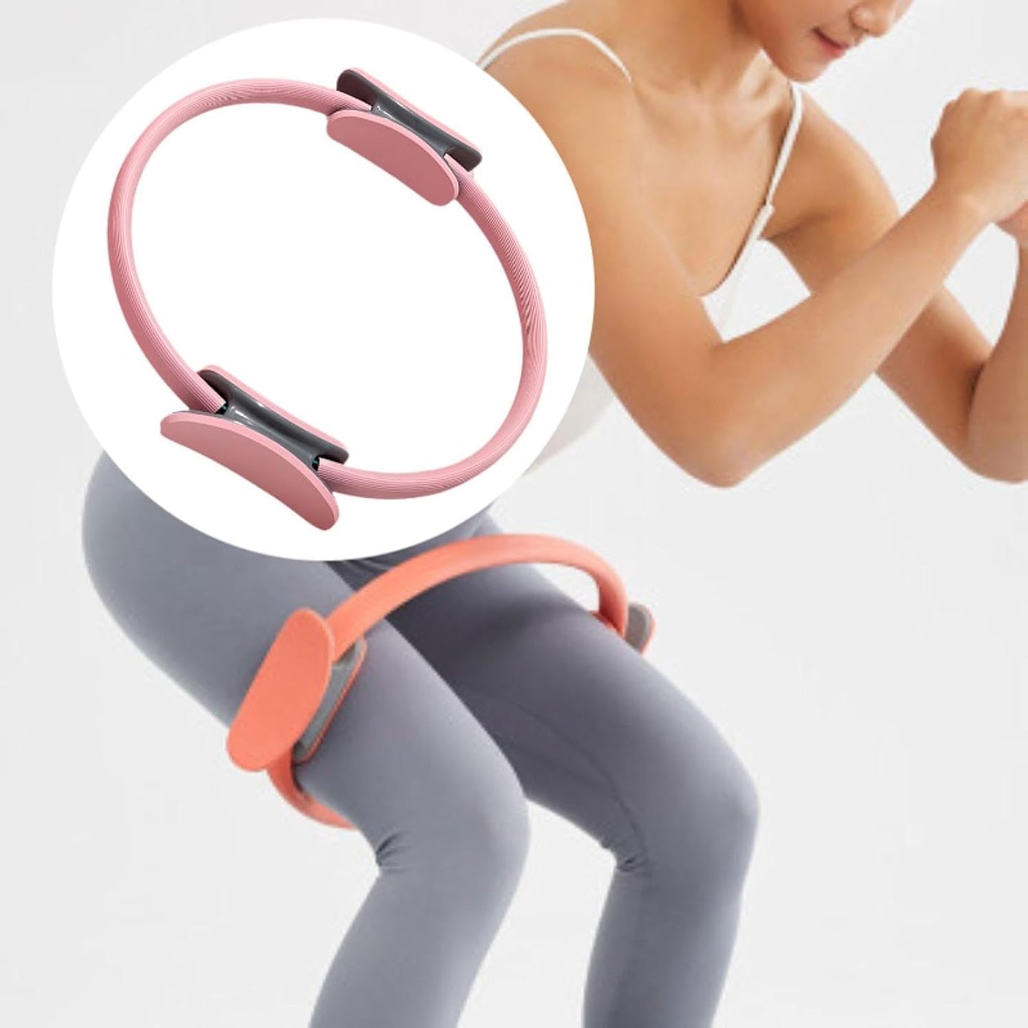 Pilates Ring Fitness Ring Toning Thighs Legs Thigh Toner for Women Girl Inner Thigh Exerciser Fitness Circles Pilates Circle