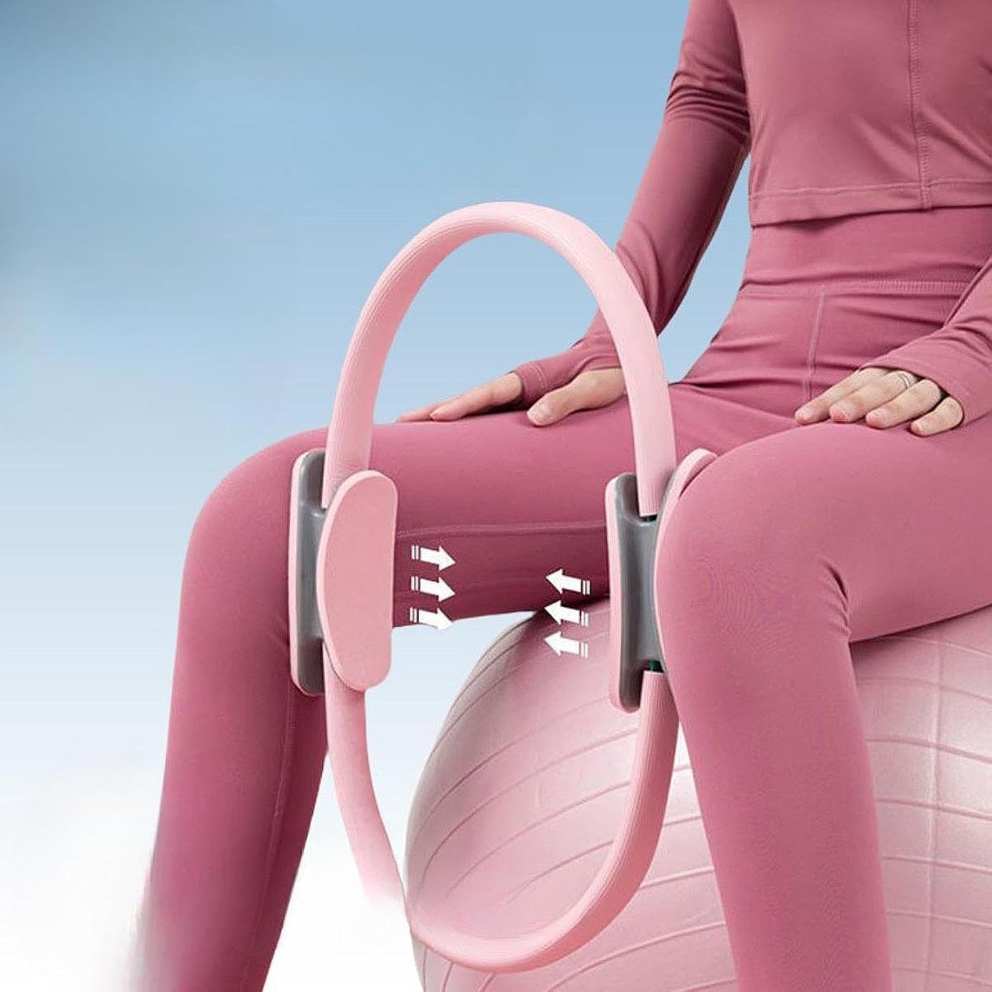 Pilates Ring Fitness Ring Toning Thighs Legs Thigh Toner for Women Girl Inner Thigh Exerciser Fitness Circles Pilates Circle