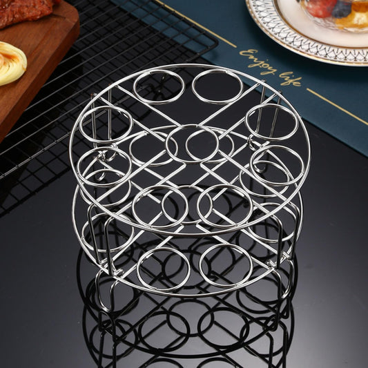 Stainless Steel Stackable Egg Steamer Rack for Instant Pot 5/6/8 Qt, 304 Food-Grade Cooking & Cooling Trivet, 2-Pack Kitchen Accessories