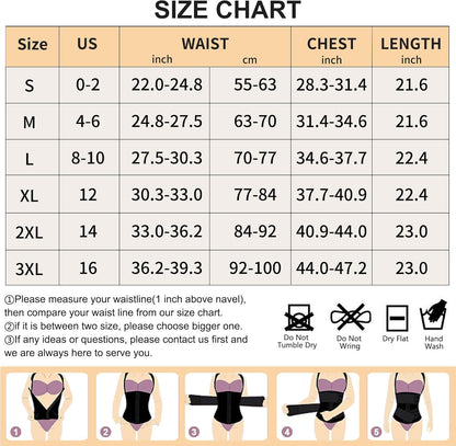Women's Waist Trainer Vest Corset Belt with -Layer Compression, Steel Bones, U-Shape Design for Abdominal Support, Back Support, Posture Improvement, Hourglass Figure Sculpting