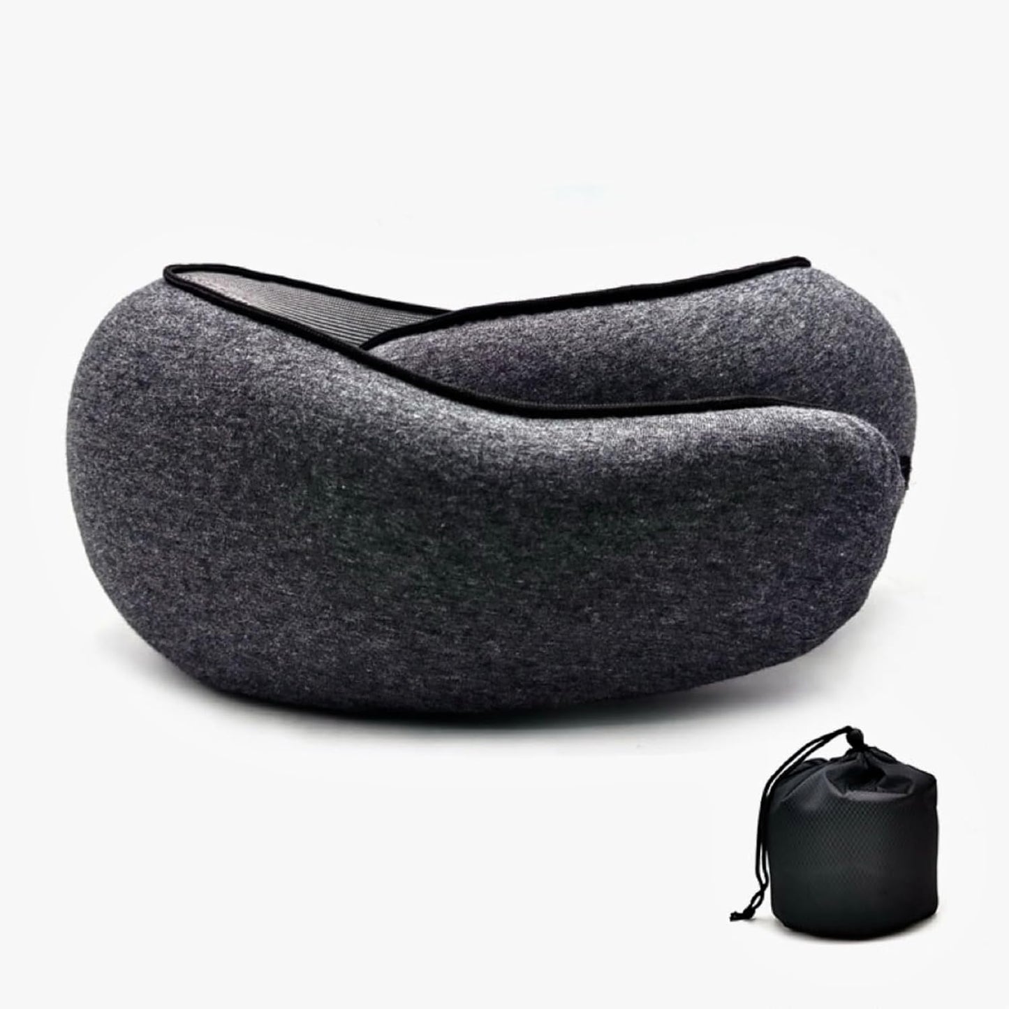 Travel Memory U-Shaped Pillow, Soft Skin-Friendly Cotton Fabric, All-Round, Portable Easy Storage, Ideal for Air Travel Business Trips Naps, Cervical Care, Removable Washable Cover