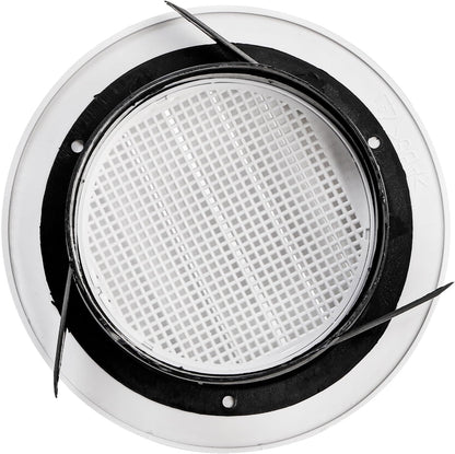 8 Pack Air Vent Round, 4 Inch Air Soffit Vent, ABS Louver Vent Cover with Built-in Fly Screen Mesh, Ceiling Louver Grille Cover for Garage, Bathroom, Kitchen, Office, Home Ventilation