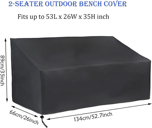 Patio Sofa Cover,Waterproof Patio Furniture Cover,Sofa Cover,Outdoor Sofa Cover,UV Proof,Fast Fading,Durable And Waterproof Patio Furniture Cover,For 2-Seater Outdoor Sofa