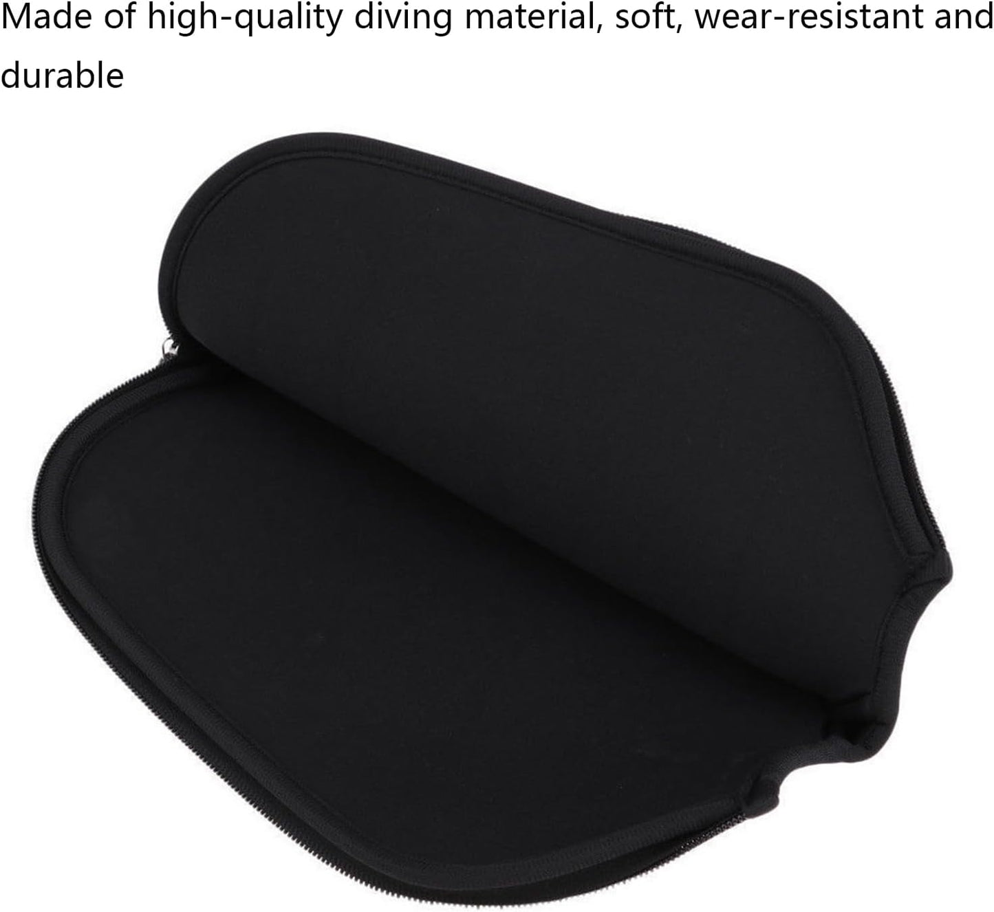 2pcs Racquet Cover for Pickleball, 8.6 x 12.2 Inch Neoprene Paddle Cover for Pickleball Racket Sleeve Storage Bag Compatible for Most USAPA Standard and Elongated Pickball Paddles