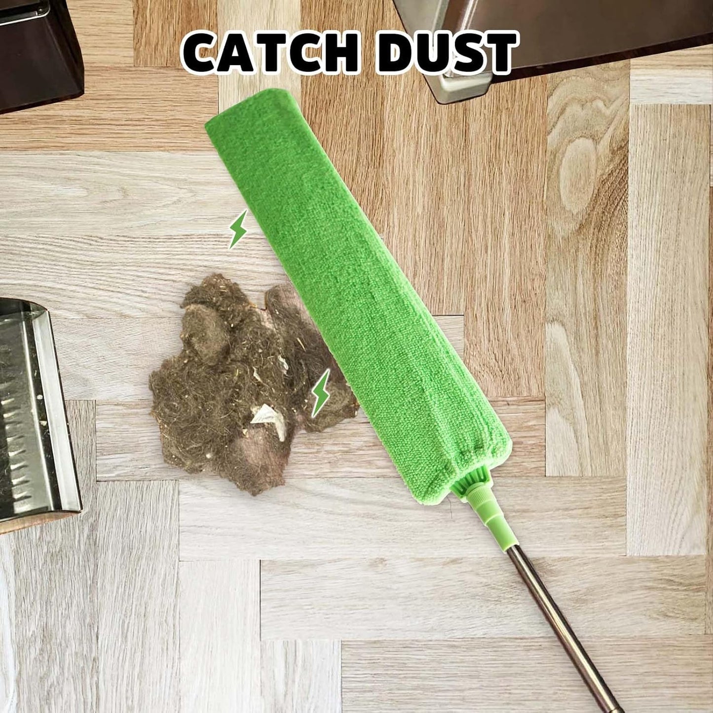 Retractable Gap Dust Cleaner Under Appliance Cleaning Tool,  Flat Duster for Under Refrigerator Fridge Stove Couch Bed, Skinny Thin Duster for Tight Spaces
