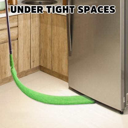 Retractable Gap Dust Cleaner Under Appliance Cleaning Tool,  Flat Duster for Under Refrigerator Fridge Stove Couch Bed, Skinny Thin Duster for Tight Spaces