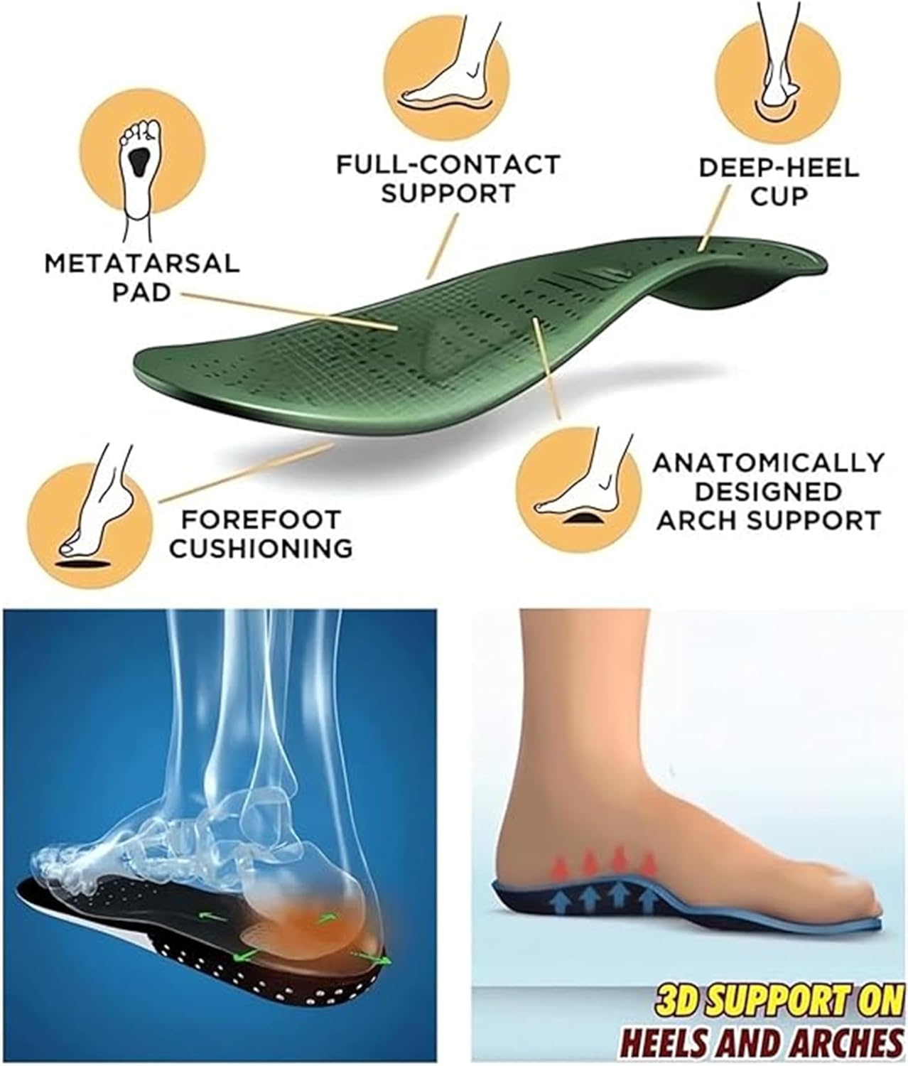 Women's Dressy Orthopedic Sandals, Comfortable Arch Support Flip Flops, Sport Orthotic, Plantar Fasciitis, White, Size 11