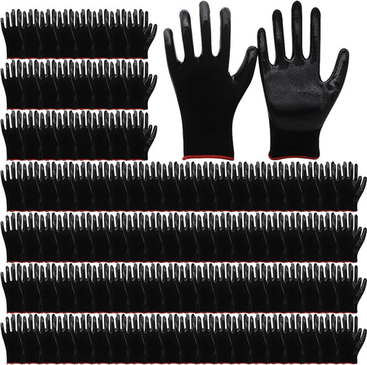 72 Pairs Gardening Gloves for Men Women Rubber Coated Work Gloves for Men Women Multipack Safety Construction Glove for Gardening Assembly Landscaping Construction