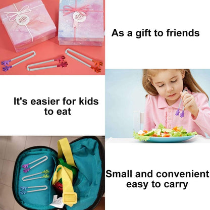 8PCS Silicone Mini Tongs, 5Inch Hand Shape Food Tongs, Colourful Small Kids Tongs for Serving Food, Ice Cube, Fruits, Sugar, Barbecue by