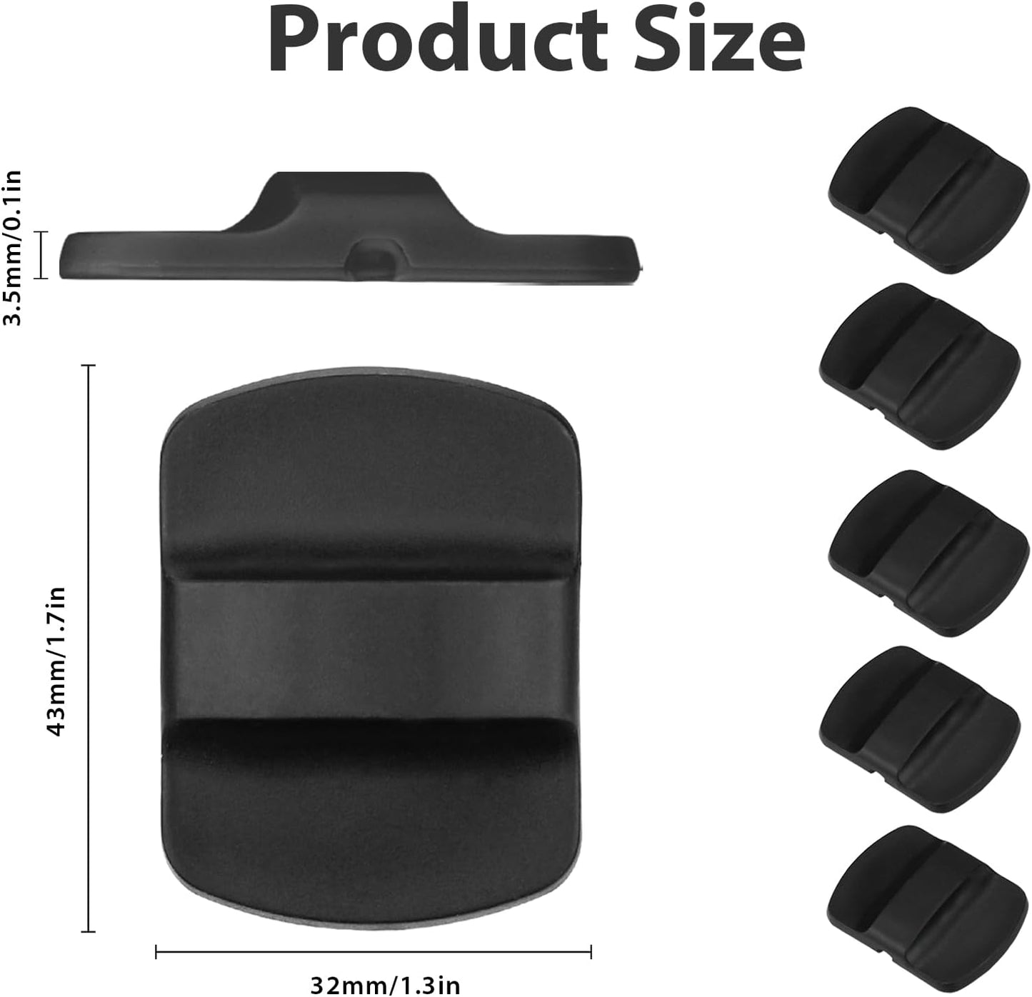 Magnetic Slider Replacement for Yeti, 5 Pcs Lid Slider Push Block Parts for Yeti Rambler, Ozark Trail, 10 oz, 14 oz, 16 oz, 20 oz, 26 oz, 30 oz Magnetic Lids  Black