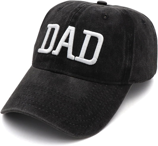 Mom and Dad Hats Fathers Day Mom Dad Gifts Hat Embroidered Adjustable Baseball Caps Gift for Couples Parents